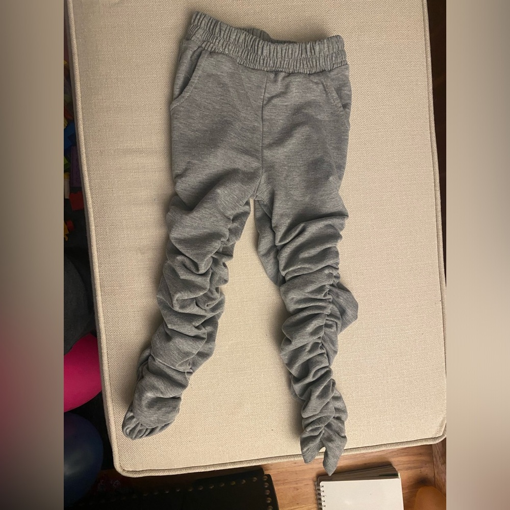 Fashion nova kids chase the bag stacked pants mini